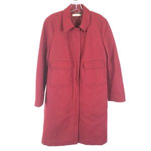 USED Size Large J. Crew Wool Blend Full Zip Coat